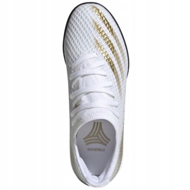 Ghete de fotbal Adidas X GHOSTED.3 Tf Junior EG8214 alb gri 1