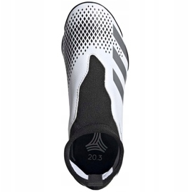 Ghete de fotbal Adidas Predator 20.3 Ll Tf Junior FW9211 alb alb 1