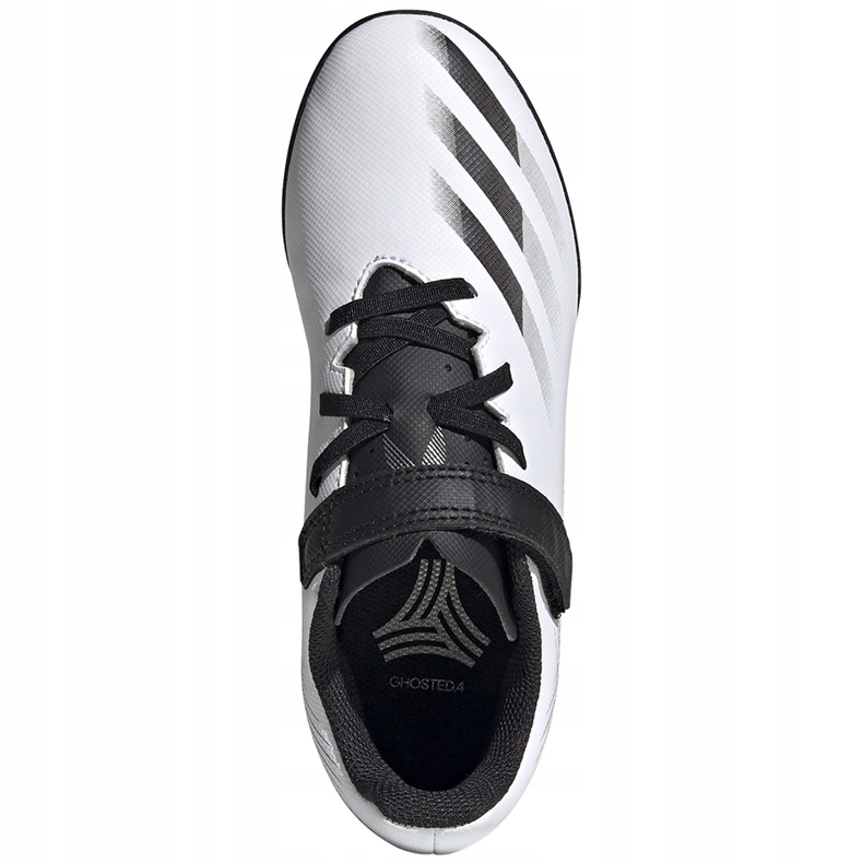 Ghete de fotbal Adidas X GHOSTED.4 H&amp;L Tf Junior FW9573 alb alb 1