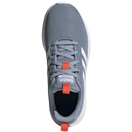 Pantofi copii Adidas Lite Racer Cln K gri FV9607 albastru 1