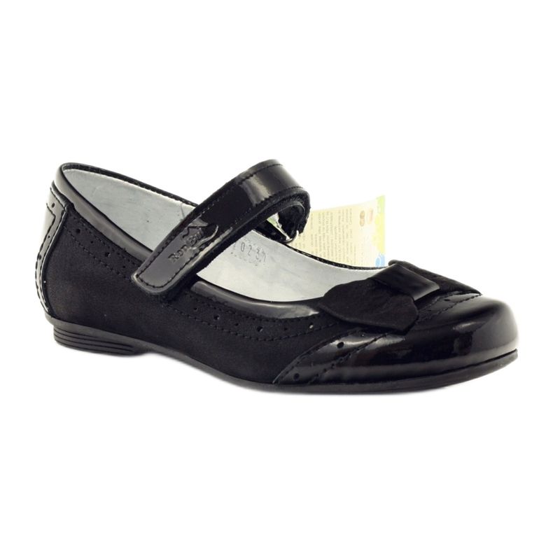Balerini fundita piele neagra Ren But 4202 negru 1