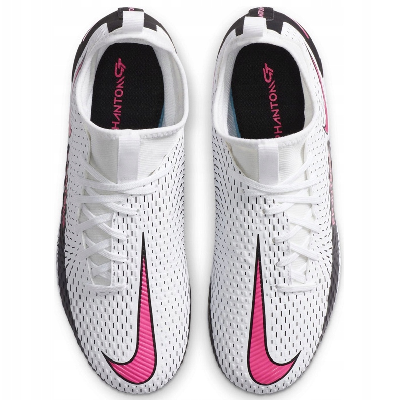 Pantofi de fotbal Nike Phantom Gt Academy Df FG / MG Junior CW6694 160 alb alb 1