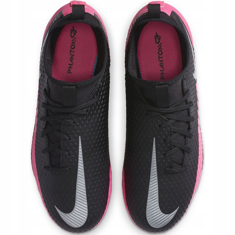 Pantofi de fotbal Nike Phantom Gt Academy Df FG / MG Junior CW6694 006 negru negru 1