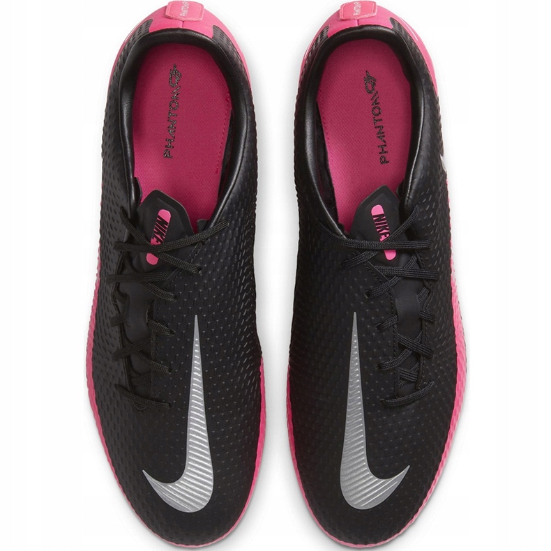 Pantofi de fotbal Nike Phantom Gt Academy FG / MG CK8460 006 negru roz negru 1