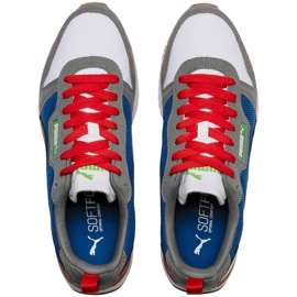 Încălțăminte pentru bărbați Puma R78 alb-albastru-roșu-negru 373117 10 albastru marin gri 2