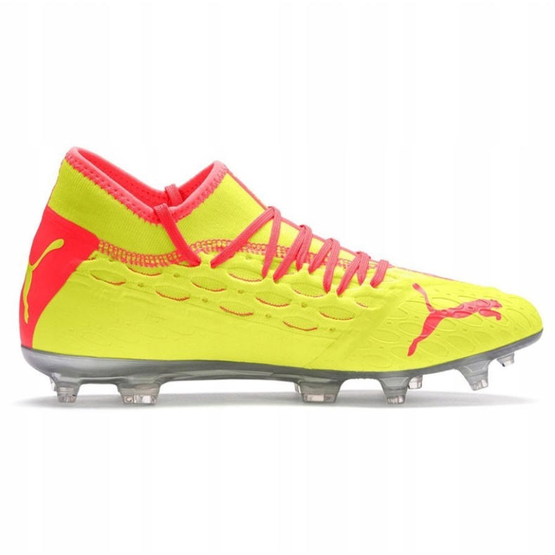 Ghete de fotbal Puma Future 5.2 Netfit Osg Evo Fg Ag 106007 01 galben roșu 1