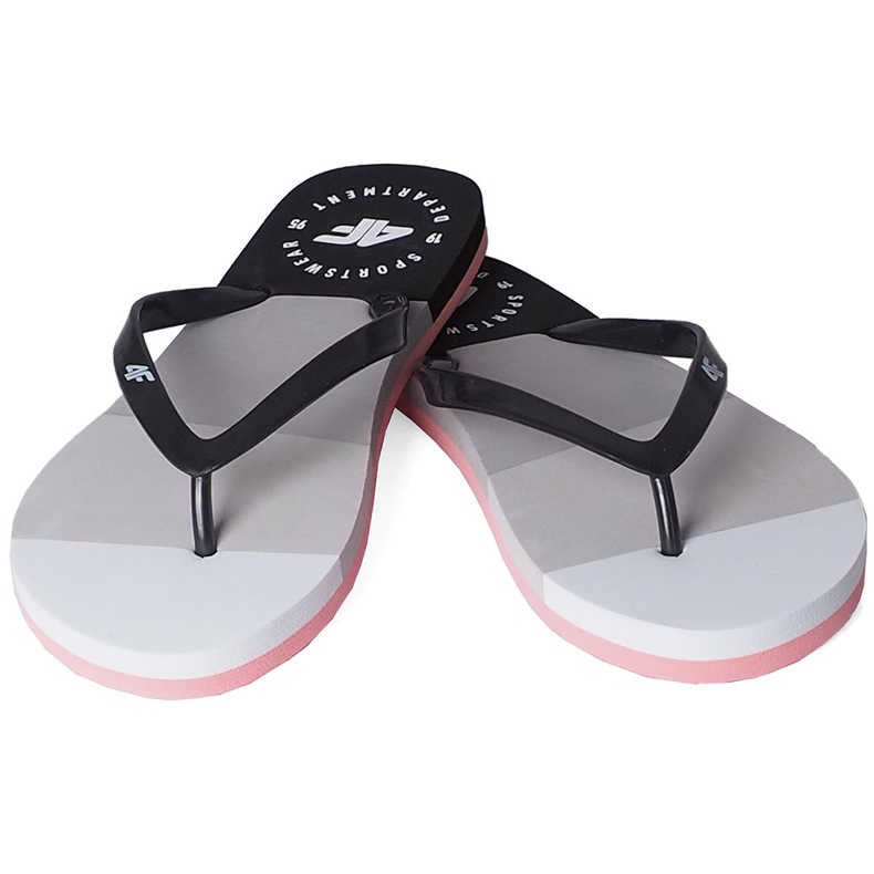 4F papuci de damă alb-negru H4L20 KLD004 97S 1