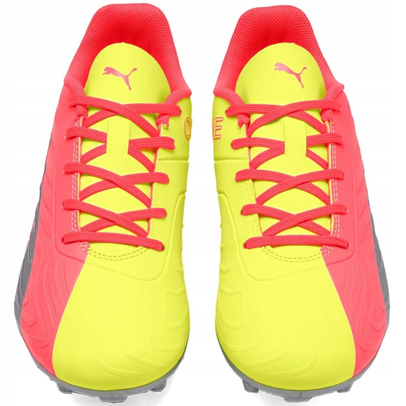 Ghete de fotbal Puma One 20.4 Osg Fg Ag 105973 01 pentru copii galben 2