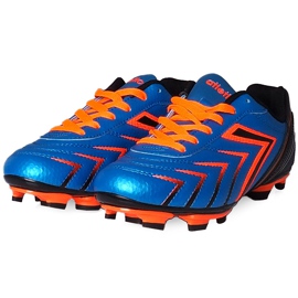 Ghete de fotbal Atletico Fg albastru XT041-15519 albastru, portocaliu 2