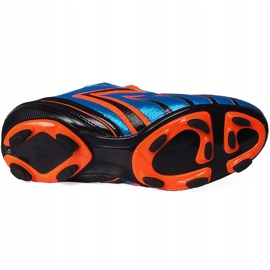 Ghete de fotbal Atletico Fg albastru XT041-15519 albastru, portocaliu 3