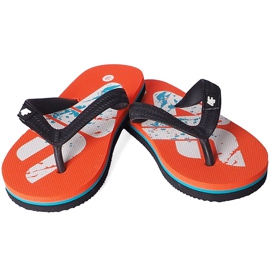 Papuci pentru băiat 4F multicolor HJL20 JKLM001 90S negru portocale 1