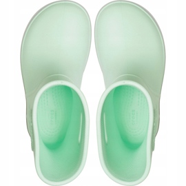 Cizme de ploaie Crocs pentru copii Crocband Rain Boot Kids verde 205827 3TO 1