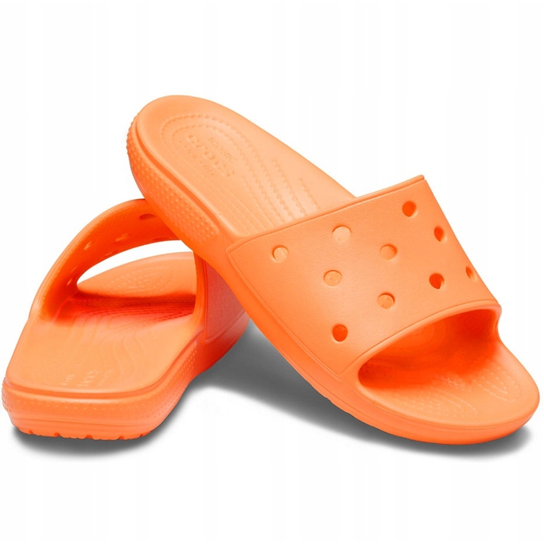 Crocs Classic Slide papuci de damă cais 206121 801 portocale 1