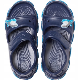 Sandale Crocs pentru copii Crocs Fl Shark Band Sandal B bleumarin 206365 410 albastru marin 1