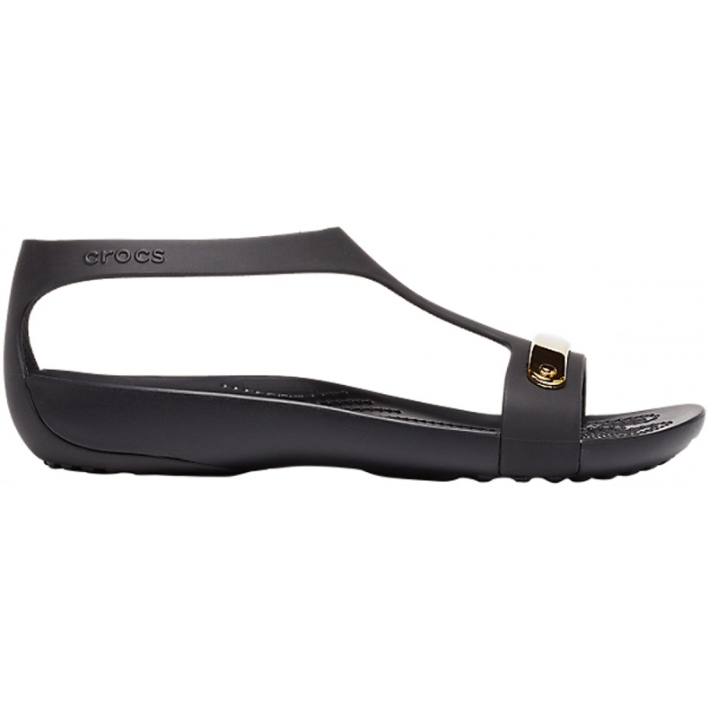 Sandale Crocs pentru femei Serena Metallic Bar Sdl W negru-auriu 206421 751 1