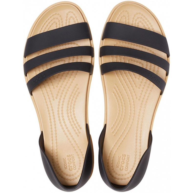 Sandale Crocs pentru femei Tulum Open Flat W negru 206 109 00W 1