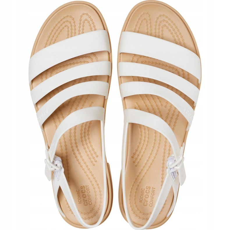 Sandale Crocs pentru femei Sandale Tulum W Pearl 206107 1CQ alb 1