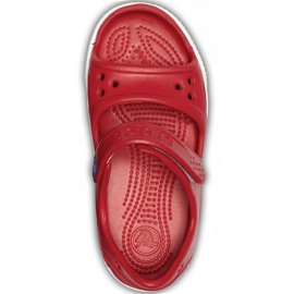 Sandale Crocs pentru copii Crocband Ii Sandal Ps Kids roșu-albastru 14854 6OE roşu 1