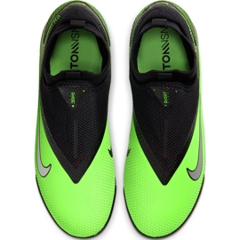 Pantof de fotbal Nike React Phantom Vsn 2 Pro Df Tf CD4174 036 multicolor verde 1