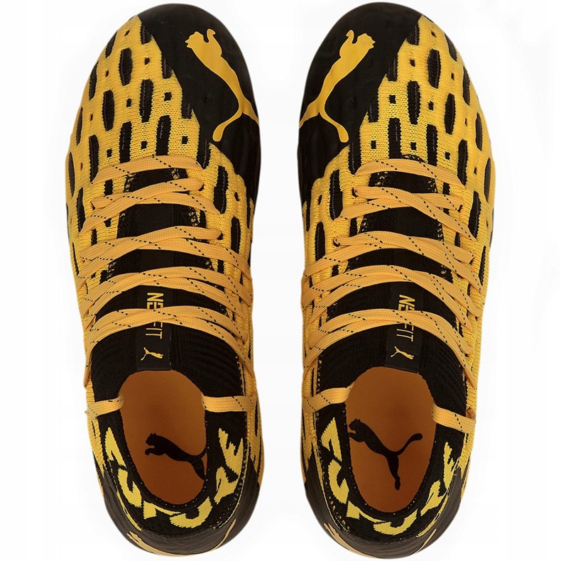 Ghete de fotbal Puma Future 5.1 Netfit Fg Ag Junior 105805 02 galben 1