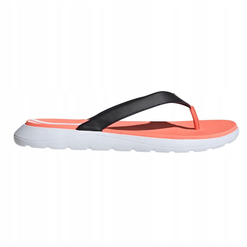 Papuci Adidas Comfort Flip Flop pentru femei, portocaliu-negru-alb EG2064 portocale 1