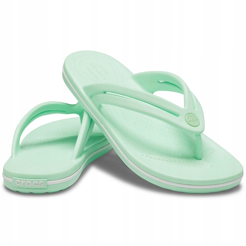 Crocs pentru femei Crocband Flip W mint 206100 3TI verde 1