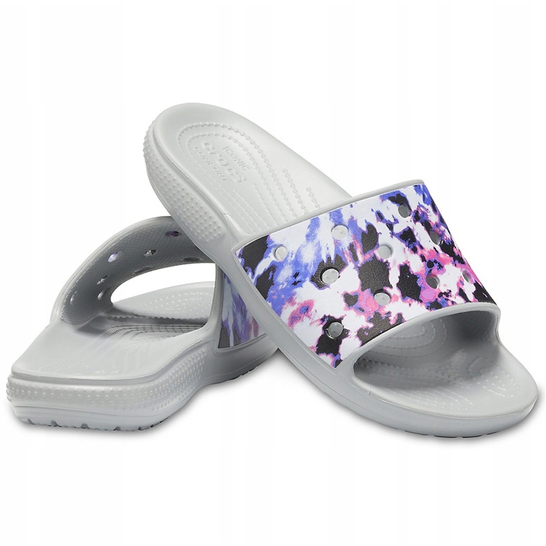Crocs Femei Classic Crocs Tie Dye Mania Slide 206481 97K gri multicolor 1
