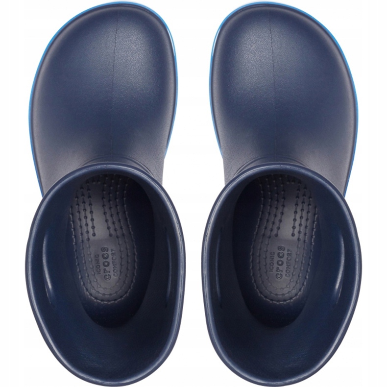 Cizme de ploaie Crocs pentru copii Crocband Rain Boot Kids bleumarin 205827 4KB albastru marin 1