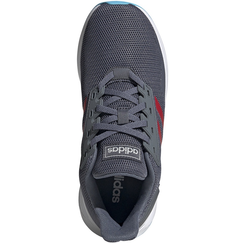 Pantofi copii Adidas Duramo 9 K gri-roșu EG7899 1