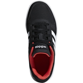 Pantofi copii Adidas Hoops 2.0 K negru-roșu B76067 alb roşu 1
