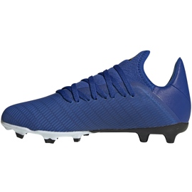 Ghete de fotbal Adidas X 19.3 Fg Junior EG7152 albastru albastru 1