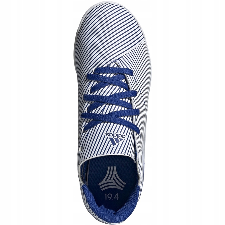 Pantofi de fotbal Adidas Nemeziz 19.4 In Jr alb și albastru EF1754 multicolor 1
