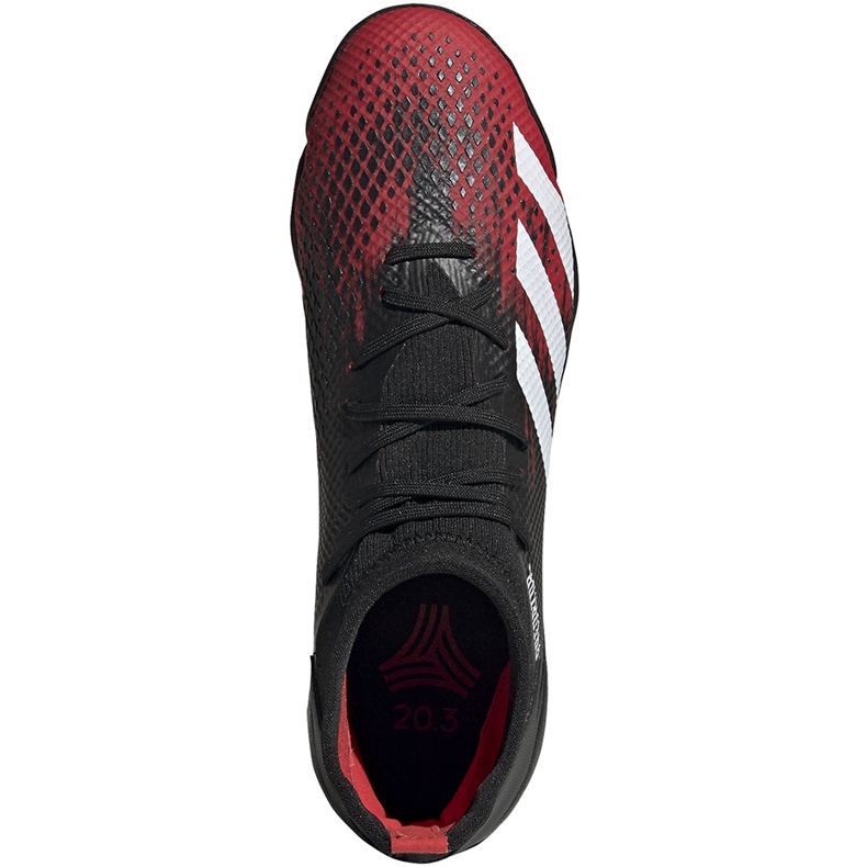 Ghete de fotbal Adidas Predator 20.3 Tf negru și roșu EF2208 multicolor 1
