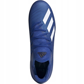 Ghete de fotbal adidas X 19.3 Fg albastru EG7130 albastru alb 1
