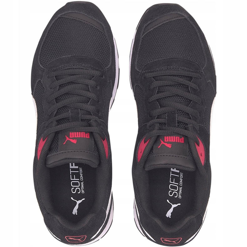 Pantofi Puma Vista negru-alb-roșu 369365 12 roşu 1