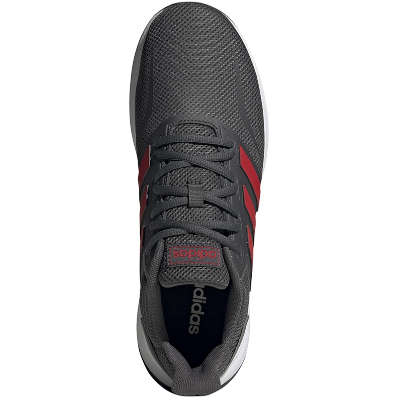 Pantofi bărbați Adidas Runfalcon gri-roșu EG8602 1