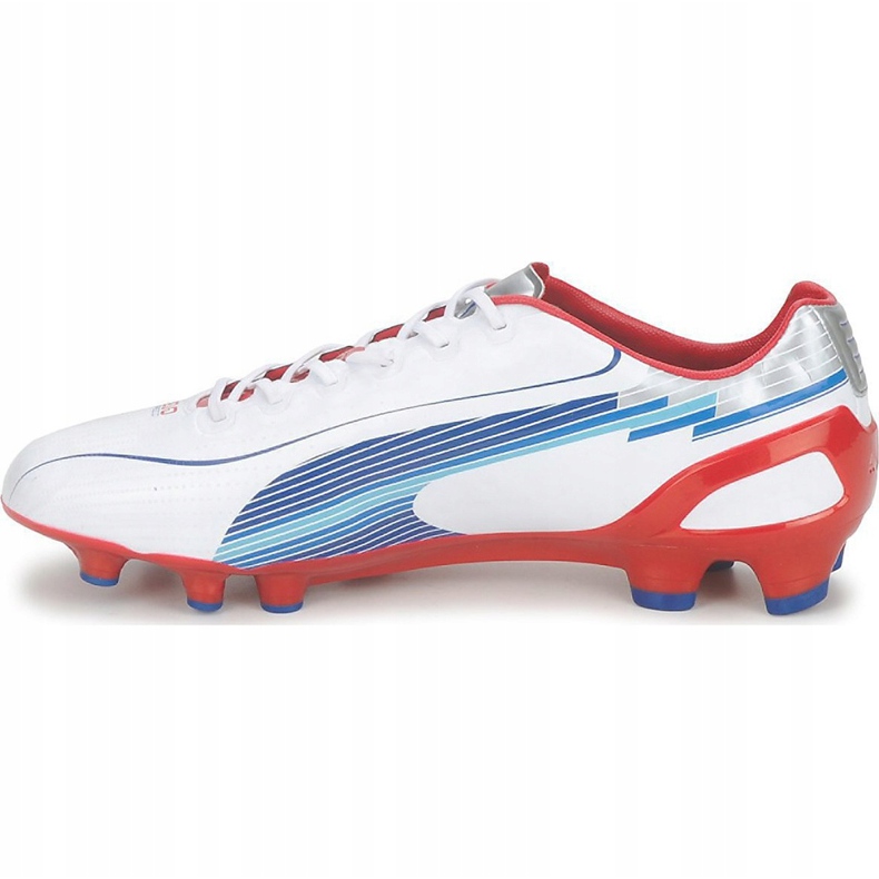 Ghete de fotbal Puma Evo Speed ​​1 Fg alb-roșu-albastru 102527 01 1