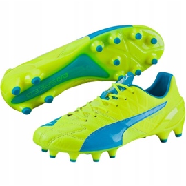 Ghete de fotbal Puma Evo Speed ​​1.4 Lth Fg galben-albastru 103615 03 2