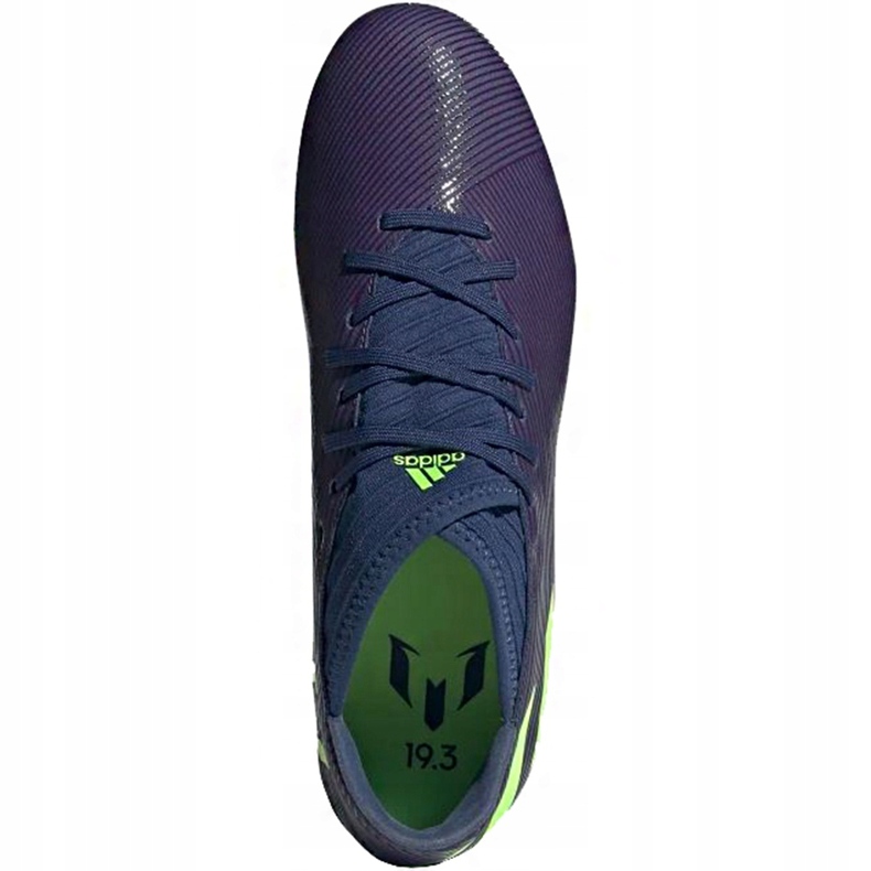 Ghete de fotbal Adidas Nemeziz Messi 19.3 Fg EF1806 violet albastru marin 1