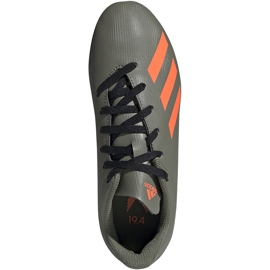 Cizme de fotbal adidas X 19.4 FxG Jr verzi EF8377 multicolor gri 1