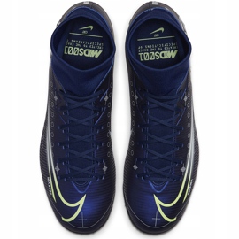 Pantof de fotbal Nike Mercurial Superfly 7 Academy Mds Tf BQ5435 401 albastru albastru marin 1