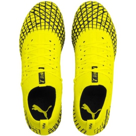 Ghete de fotbal Puma Future 4.2 Netfit Fg Ag galben-negru 105611 03 1