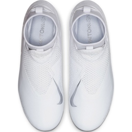 Pantofi de fotbal Nike Phantom Vsn Academy Df FG / MG Jr AO3287 100 alb alb 1