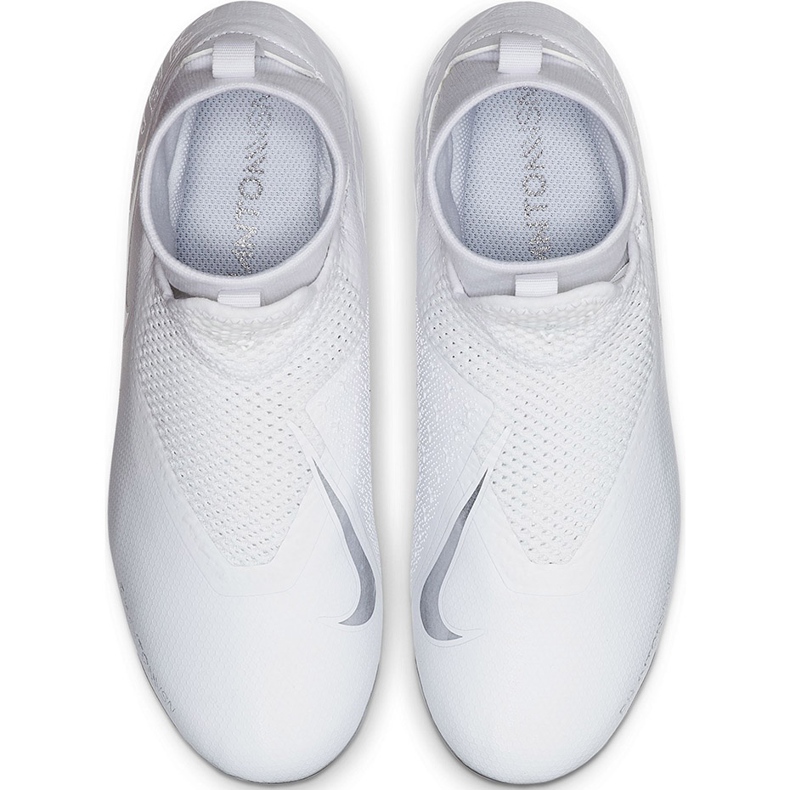 Pantofi de fotbal Nike Phantom Vsn Academy Df FG / MG Jr AO3287 100 alb alb 1