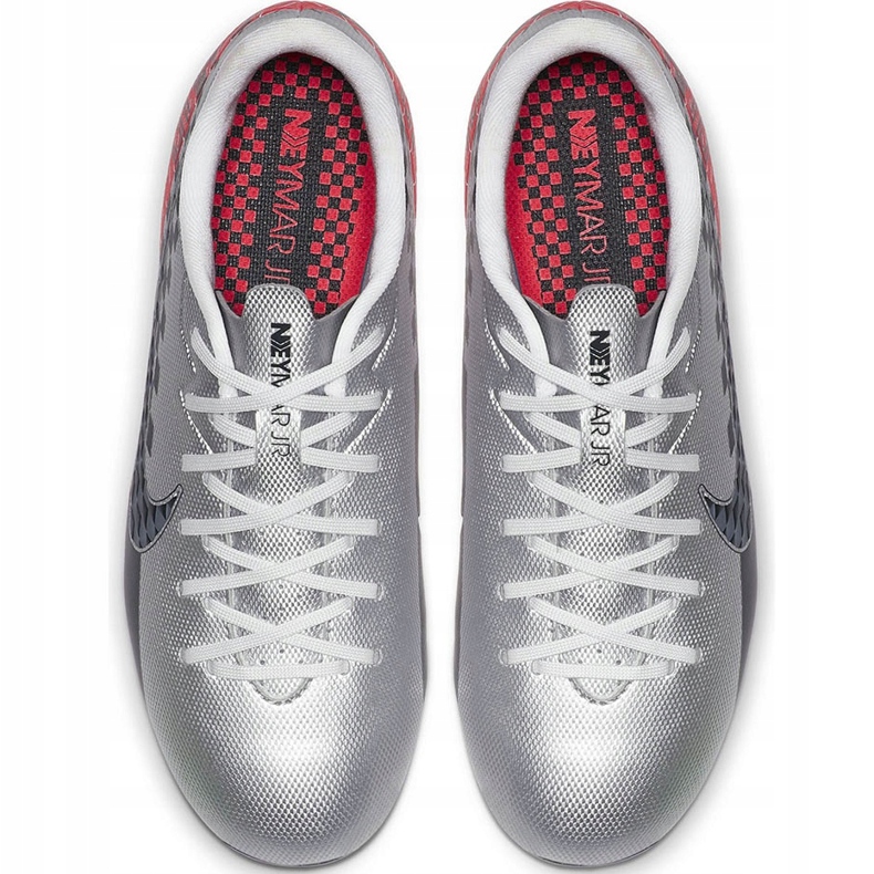 Pantof de fotbal Nike Mercurial Vapor 13 Academy Neymar FG / MG Junior AT8125 006 gri gri 1