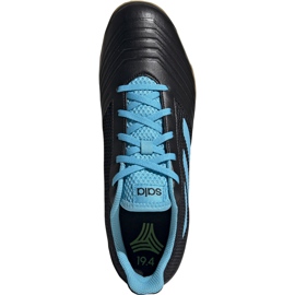 Ghete de fotbal adidas Predator 19.4 In Sala negru și albastru F35631 negru, albastru 1