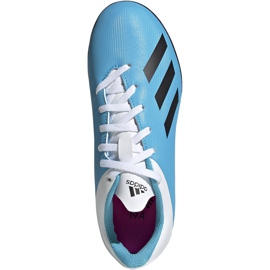 Ghete de fotbal Adidas X 19.4 Tf Junior albastru și alb F35347 multicolor 1