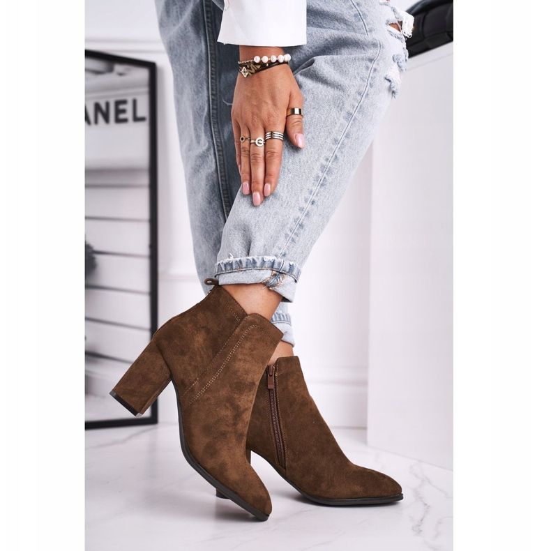 Cizme de damă cu toc înalt Sergio Leone Olive BT508 maro multicolor 2 Cizme de damă cu toc înalt Sergio Leone Olive BT508 maro multicolor 2