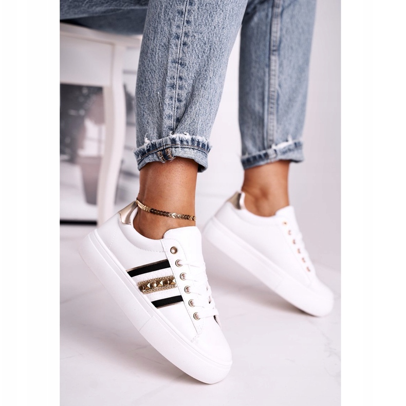 FB1 Încălțăminte sport pentru femei White Rylee alb 1