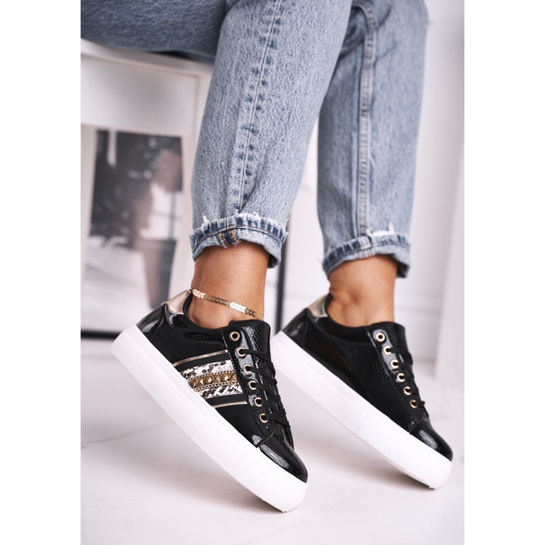 FB1 Încălțăminte sport pentru femei Black Rylee negru 1